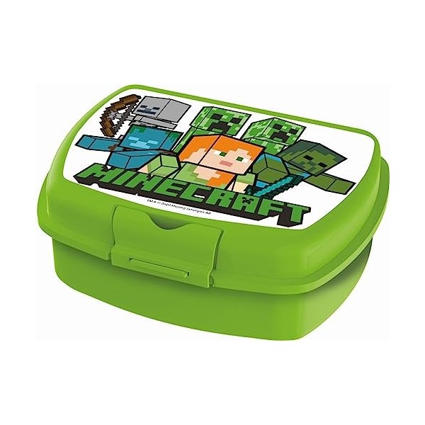 arlis Boîte à goûter Minecraft - Fabrique en Espagne Lunch Box Minecraft