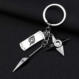 Luunay Anime Périphérique&nbsp;Naruto Porte-Clés&nbsp;Kunai Accessoires Bijoux Cadeau Porte-Clés Personnalisé Pendentif Bijoux en Acier