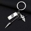 Luunay Anime Périphérique Naruto Porte-Clés Kunai Accessoires Bijoux Cadeau Porte-Clés Personnalisé Pendentif Bijoux en Acier