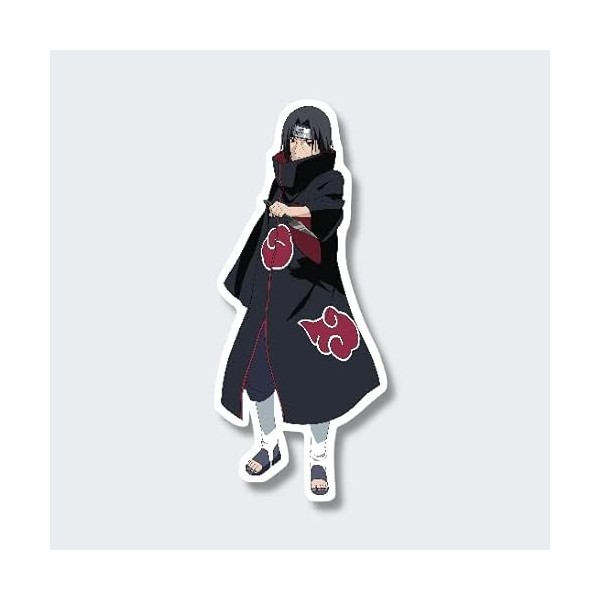 France Blasons Naruto, Akatsuki - Itachi Uchiha, Sticker Autocollant Plusieurs Tailles, Super Prix 5 cm de Large 