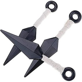 GUGUBU Naruto Shippuden Cosplay Lot de 3 Kunai en plastique blanc avec boîte de présentation