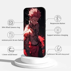2 Pièces Coque pour Samsung Galaxy S23 5G 6.1, avec Anime motif Jujutsu Kaisen Gojo Satoru Itadori Yuji Manga Antichoc TPU 