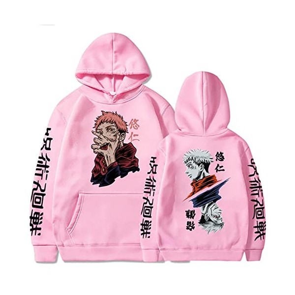 zhedu Manga Gojo Satoru Sweatshirts Japonais Jujutsu Kaisen Sweatshirt Yuji Itadori Sweats à Capuche Pull Y2k Pulls Streetwea