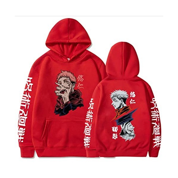 zhedu Manga Gojo Satoru Sweatshirts Japonais Jujutsu Kaisen Sweatshirt Yuji Itadori Sweats à Capuche Pull Y2k Pulls Streetwea