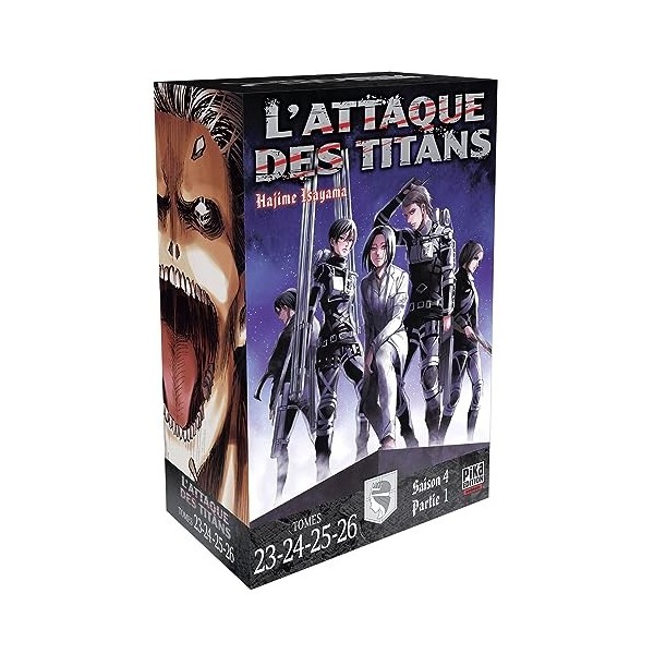 LAttaque des Titans Coffret T23 à T26: Coffret 4 tomes