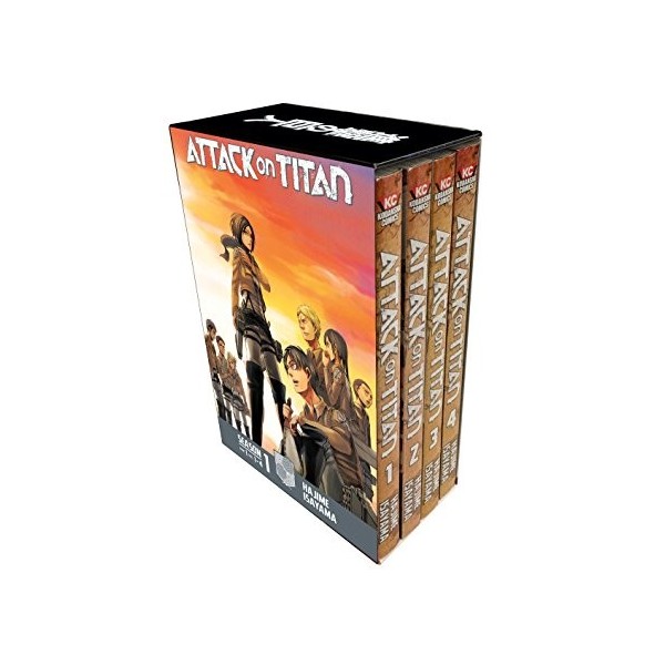 Attack on Titan Season 1 Part 1 Manga Box Set