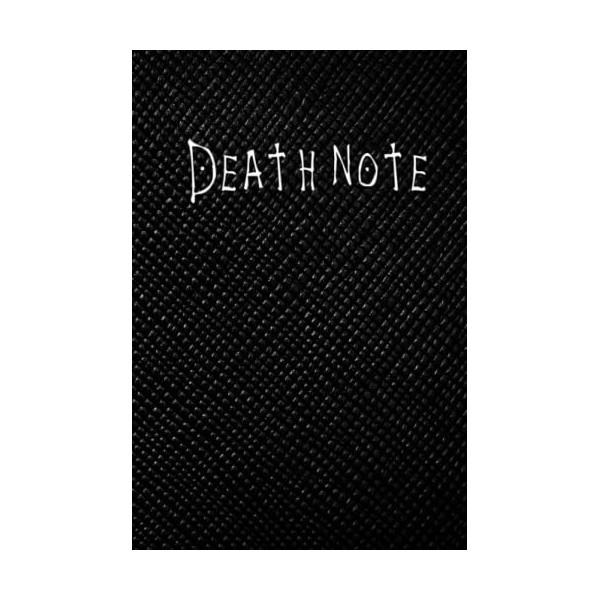 Death Note: Cuaderno rayado edición negra con reglas para la escuela o diario con 120 páginas Papel crema - Un Cuaderno de 