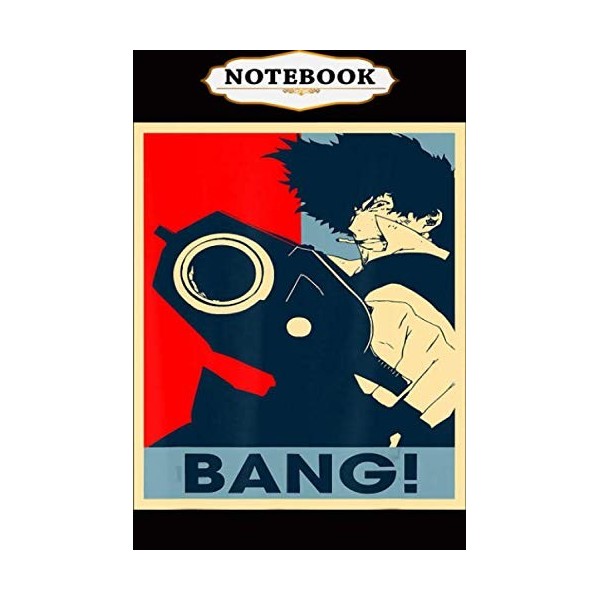 Notebook: Graphic Cowboy Bebop Arts Anime Memes Distressed Design , Journal For kids, ramen, anime, manga lovers, student, sc