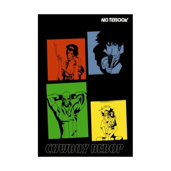 cowboy bebop notebook: Lined Journal for kids, teens, students, teachers, women and adults, For writing, Drawing, Goals Ideas