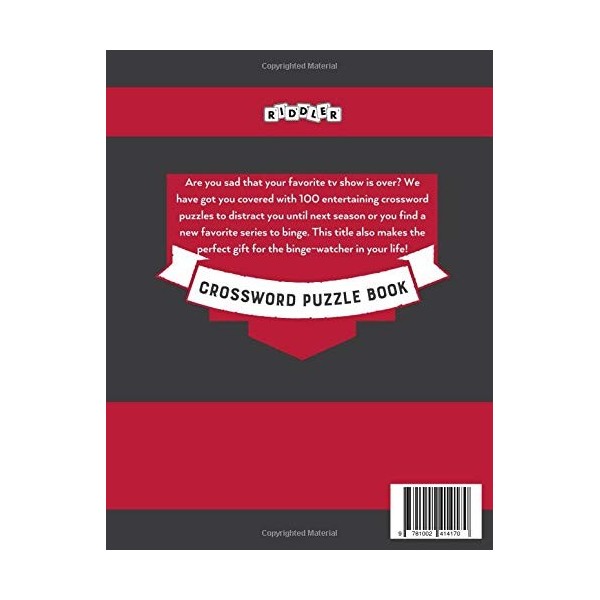 Crossword Puzzle Book for When Theres No More Cowboy Bebop To Watch