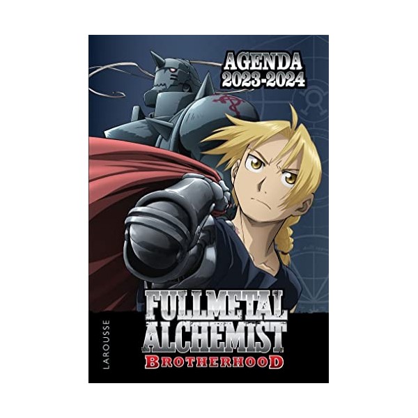 Agenda scolaire FULLMETAL ALCHEMIST Brotherhood 2023-2024