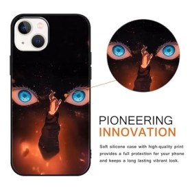 LYUBFDC 2 Pièces Animé Coque pour Apple iPhone XR 6.1 Pouce, avec Anime Motif Jujutsu Kaisen Ryomen Sukuna Manga Antichoc TPU