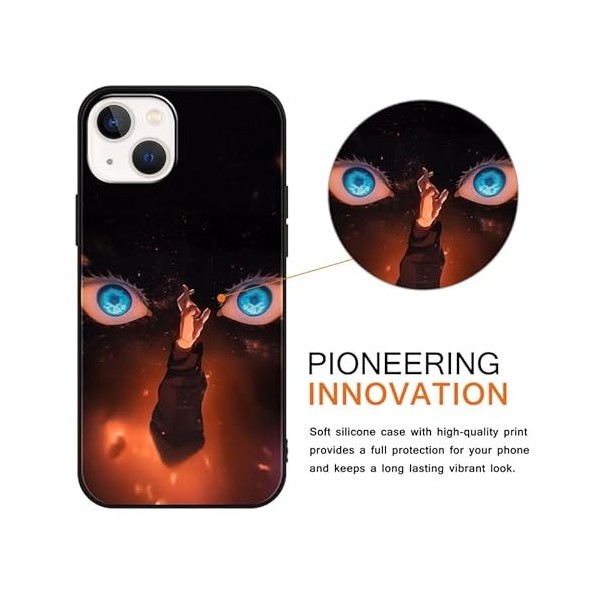 LYUBFDC 2 Pièces Animé Coque pour Apple iPhone XR 6.1 Pouce, avec Anime Motif Jujutsu Kaisen Ryomen Sukuna Manga Antichoc TPU
