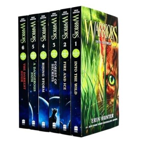 Erin Hunters Warriors Series 1-6 : Into the Wild - Fire and Ice - Forest of Secrets - Rising Storm - A Dangerous Path - T