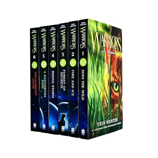 Erin Hunters Warriors Series 1-6 : Into the Wild - Fire and Ice - Forest of Secrets - Rising Storm - A Dangerous Path - T