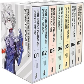 Neon Genesis Evangelion - Perfect Edition, Bände 1-7 im Sammelschuber mit Extras: Neue Edition in 7 Sammelbänden des Mecha-Kl