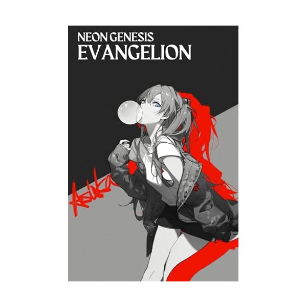 Neon Genesis Evangelion Shinji Ikari Asuka Misato Katsuragi: Notebook/notepad/diary/journal