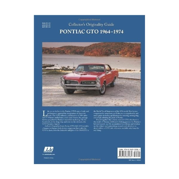 Collectors Originality Guide Pontiac GTO 1964-1974