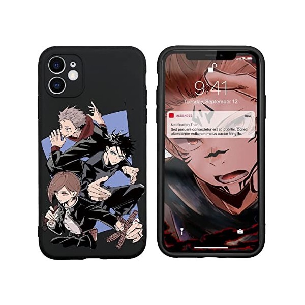 Coque pour Samsung Galaxy A71 4G 6,7" Antichoc Transparent Silicone TPU Protection Housse, Étui de Téléphone Anime Jujutsu 