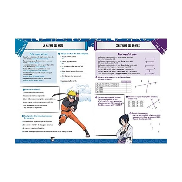 NARUTO SHIPPUDEN - Cahier de vacances de la 6e à la 5e