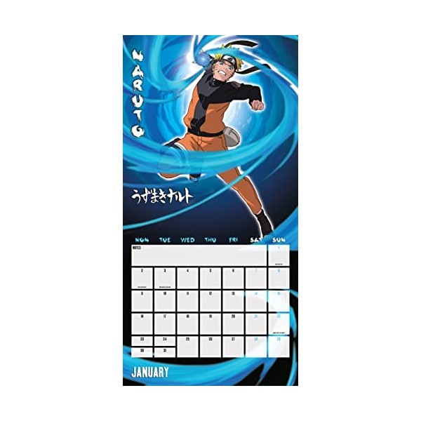 Naruto Shippuden Square Calendar