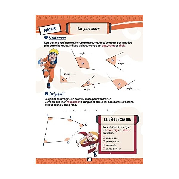 NARUTO - Cahier de vacances du CM1 au CM2