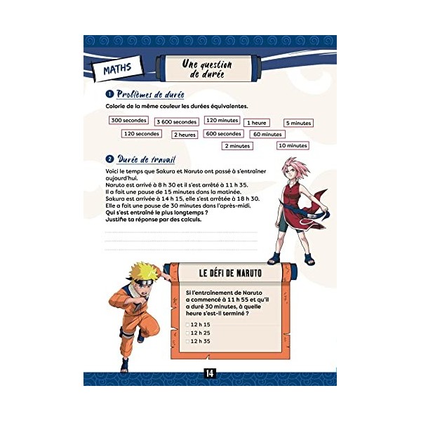 NARUTO - Cahier de vacances du CE2 au CM1