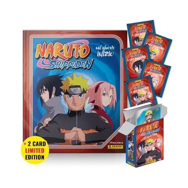 Un nuovo inizio. Naruto shippuden. Con 5 bustine. Con 2 card limited