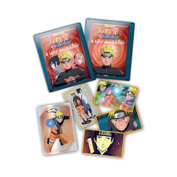 Un nuovo inizio. Naruto shippuden. Con 5 bustine. Con 2 card limited