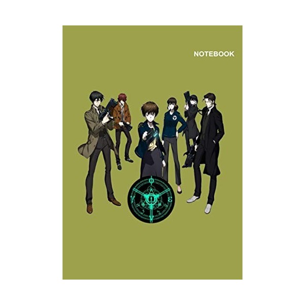 Psycho-Pass mini notebook: Lined Pages, 110 College Ruled Paper, A4 Size 8.27 x 11.69 inches , Psycho-Pass Series Notebook C