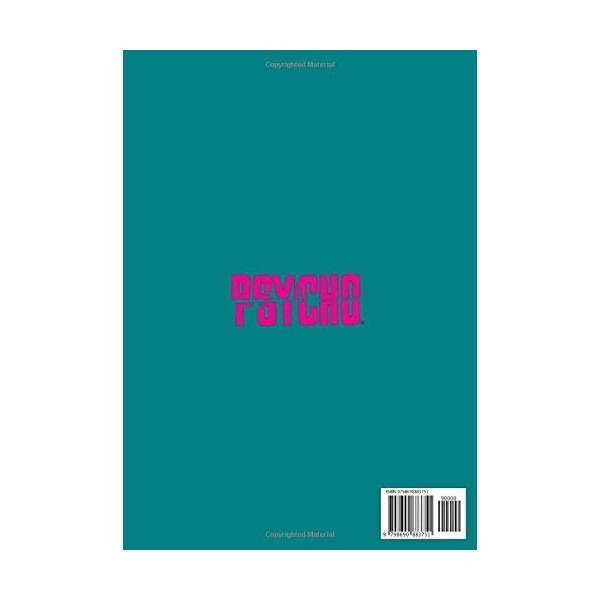 Psycho-Pass Manga notebook: College Ruled paper, Psycho Blue Notebook Cover, A4 8.27 x 11.69 inches , 110 Pages.