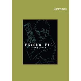 Psycho-Pass Anime notebook for teens: College Ruled paper, 110 Pages, 8.27 x 11.69 inches, A4, Psycho-Pass Green & Black Note