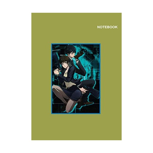 Psycho-Pass notebook For Girls and Boys: Psycho-Pass Anime Manga Notebook Cover, 110 pages [55 sheets], A4 8.27 x 11.69 inch