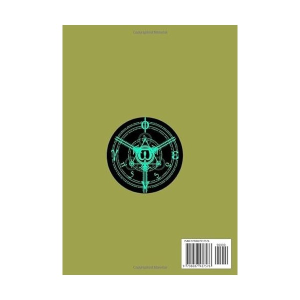 Psycho-Pass Green & Black Notebook Cover: 110 Pages, College-Ruled sketchbook for student, Large 7 x 10 inches .
