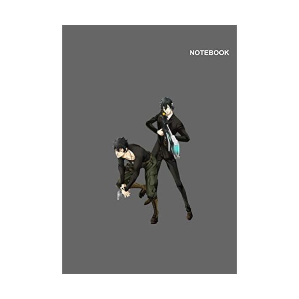 Psycho-Pass Anime Grey Notebook Cover: 110 Pages, 6.9 x 9.9 inches B5, Classic Lined pages.