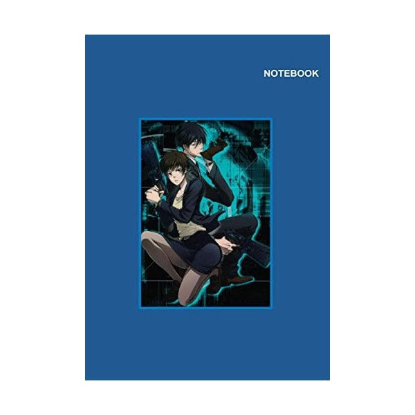 Notebooks Psycho-Pass for girls and boys: Lined Journal/sketchbook/Composition, Psycho-Pass Guns Blue Notebook Cover, 8.27" 