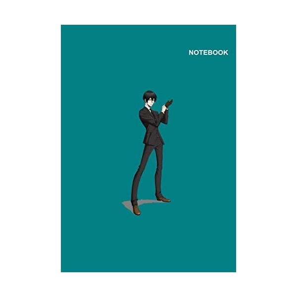 notebook Akane Tsunemori Psycho-Pass: College Ruled paper, 110 Pages, 8.27 x 11.69 inches A4, Shinya Kogami Psycho-Pass Blu