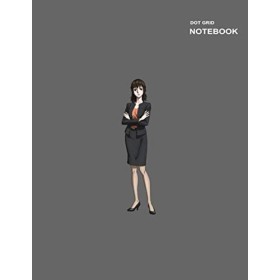 White dot grid sketchbook: Dotted Pages, 8.5 inch x 11 inch, 110 College Ruled Paper, Nadeshiko Kugatachi Psycho-Pass Noteboo