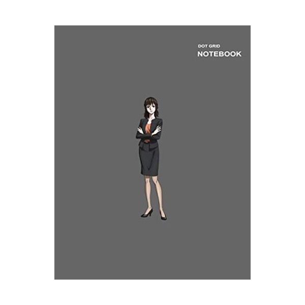 White dot grid sketchbook: Dotted Pages, 8.5 inch x 11 inch, 110 College Ruled Paper, Nadeshiko Kugatachi Psycho-Pass Noteboo