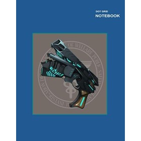 sketchbook dot grid small: 110 Pages, Dotted Pages, Letter 8.5 x 11 inches , Psycho-Pass Guns Logo Notebook Cover.