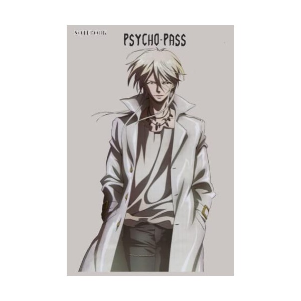 Psycho-Pass notebook: 6x9 120 Pages Lined College Ruled Paper, Journal, Matte Finish Cover, Diary