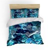 NICHIYO Jujutsu Kaisen Parure de lit 3 pièces avec housse de couette et taie doreiller, microfibre, impression numérique 3D 
