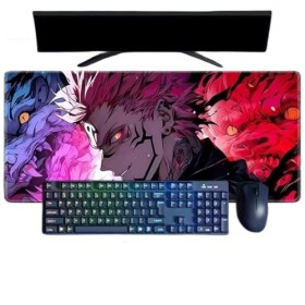 Jujutsu Kaisen Ryomen Sukuna Anime Tapis de Souris XXL, 800x300mm, Tapis de Souris pour Jeux imperméable et 3mm Base en Caout