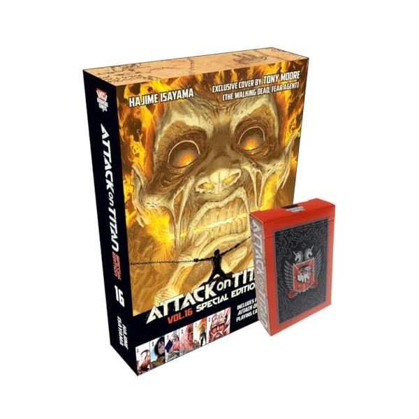 Attack on Titan 16 Manga Special Edition with Playing Cards