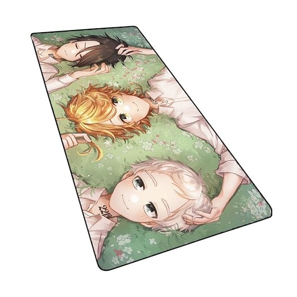 Tapis de souris de jeu avec bords cousus, Jujutsu Kaisen Gojo Satoru de 3 mm dépaisseur, base en caoutchouc antidérapante, t