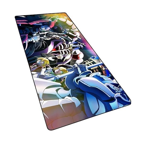 Tapis de souris de jeu avec bords cousus, Jujutsu Kaisen Gojo Satoru de 3 mm dépaisseur, base en caoutchouc antidérapante, t