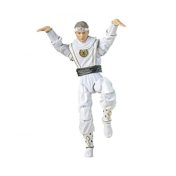 Hasbro Power Rangers x Cobra Kai Ligtning Collection Figurine Morphed Daniel LaRusso White Crane Ranger 15 cm