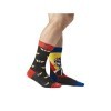 [ X ] CAPSLAB Chaussette Homme Goldorak Coton, 1 Paire de Chaussettes Fantaisie Homme, Édition Limitée et Originale, Rouge, N