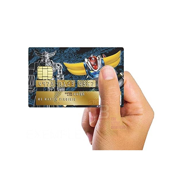 Sticker pour carte bancaire, Tribute to GOLDORAK édition limitée 100 ex. - Différenciez et décorez votre carte bancaire suiva