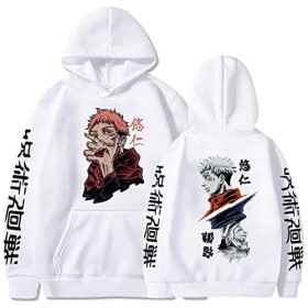 zhedu Manga Gojo Satoru Sweatshirts Japonais Jujutsu Kaisen Sweatshirt Yuji Itadori Sweats à Capuche Pull Y2k Pulls Streetwea